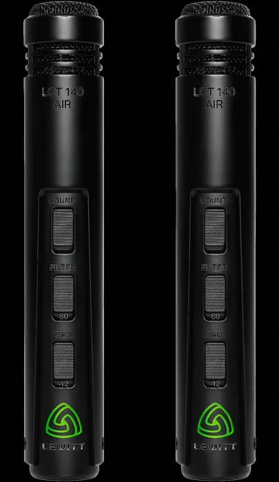Zwei Lewitt LCT 140 AIR Kleinmembran-Mikrofone